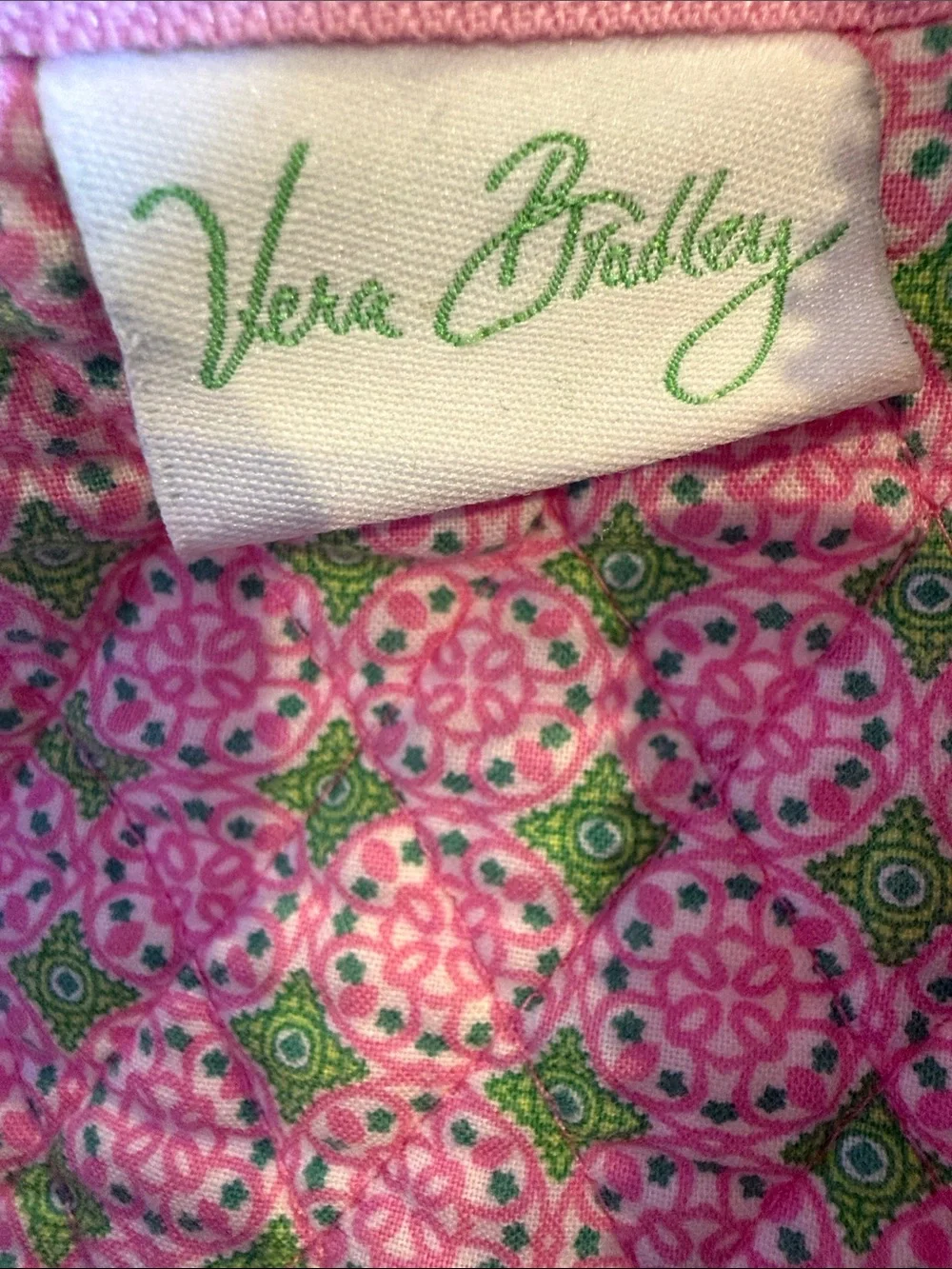 Vera Bradley Pink Paisley Quilted Tote Bag - Floral Pattern MGM - Picture 5 of 8